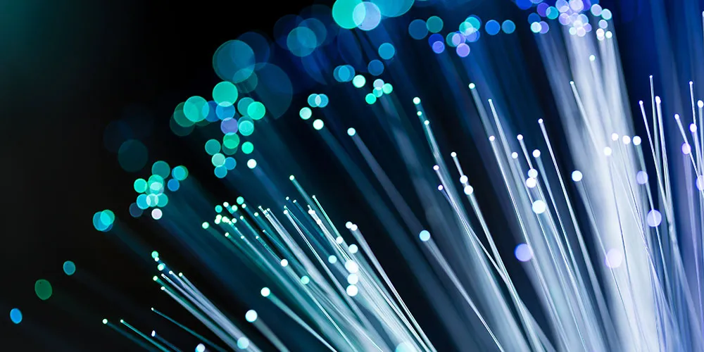 ethernet_connectivity fibre strands on a black background