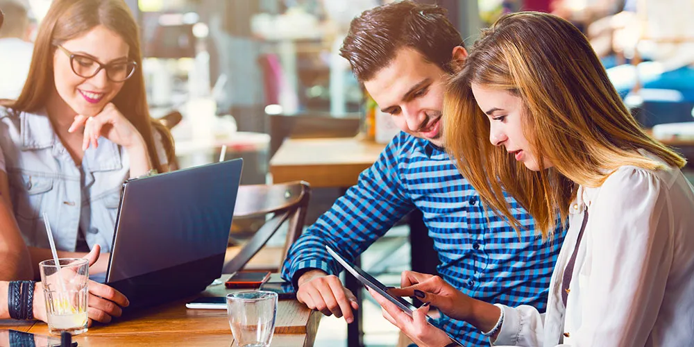 social-wifi Group of people using their devices on a free wifi network